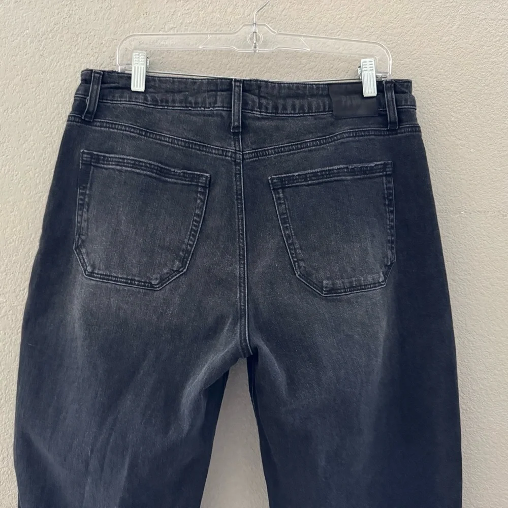 Paige Alexis Barrel Jeans 31 Viper Black Denim Minimalist Chic Classic Designer
